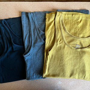 Mossimo Long Cotton Tank Tops (Set of 3)